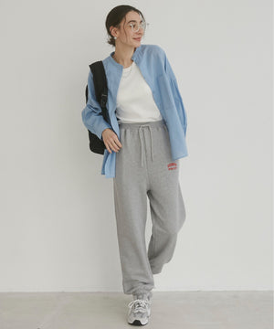 ワンポイント刺繍スウェットパンツ