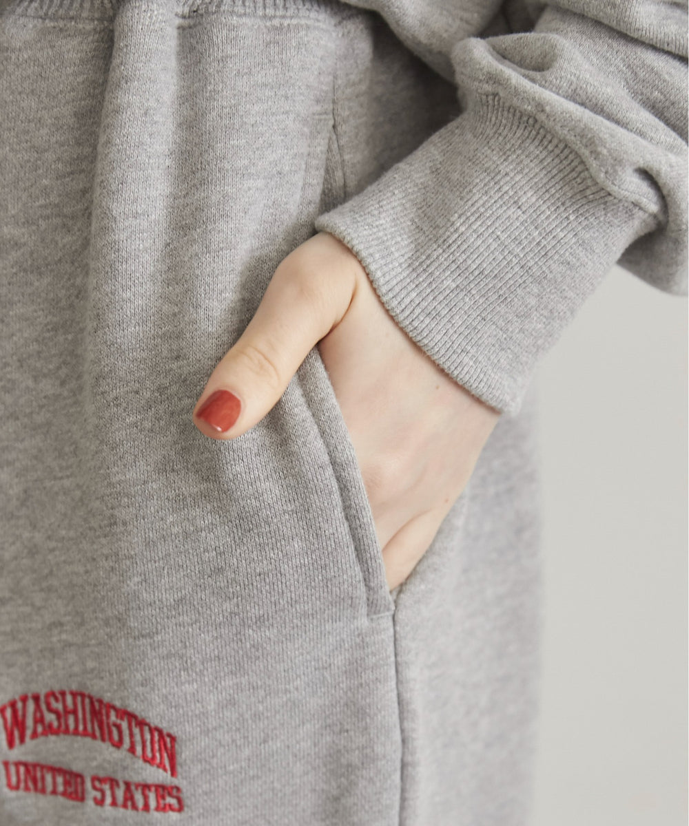 ワンポイント刺繍スウェットパンツ
