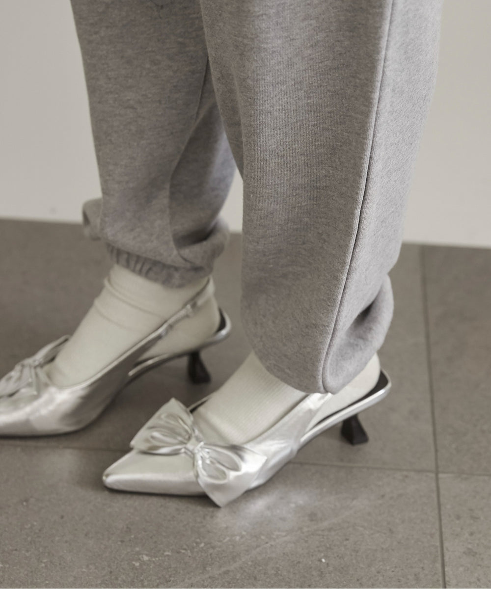 ワンポイント刺繍スウェットパンツ