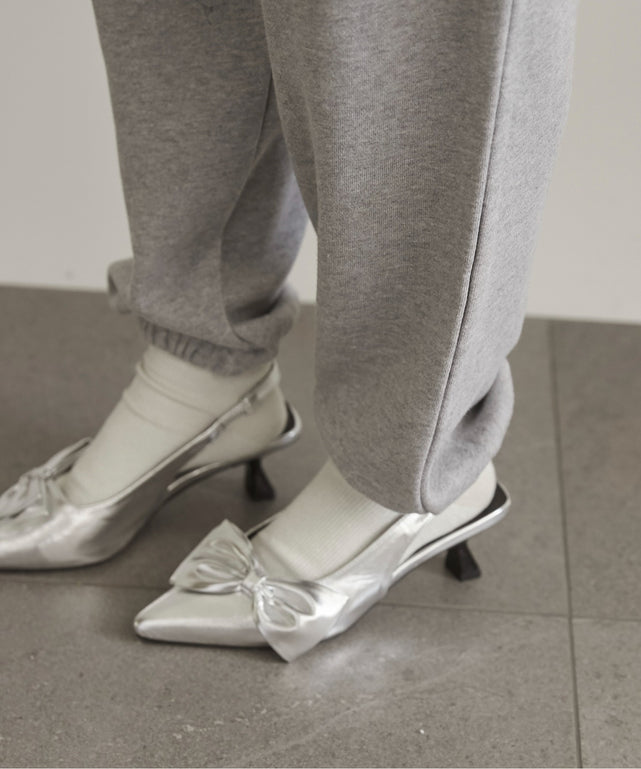 ワンポイント刺繍スウェットパンツ