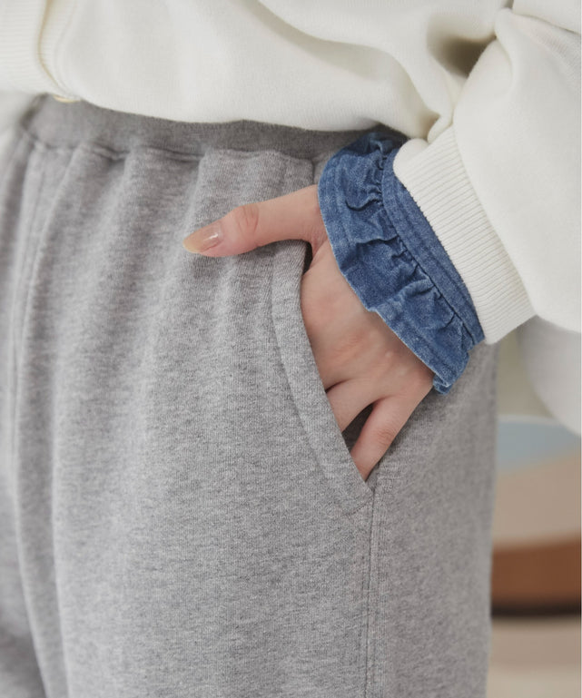 ワイドスウェットパンツ