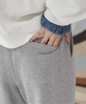 ワイドスウェットパンツ