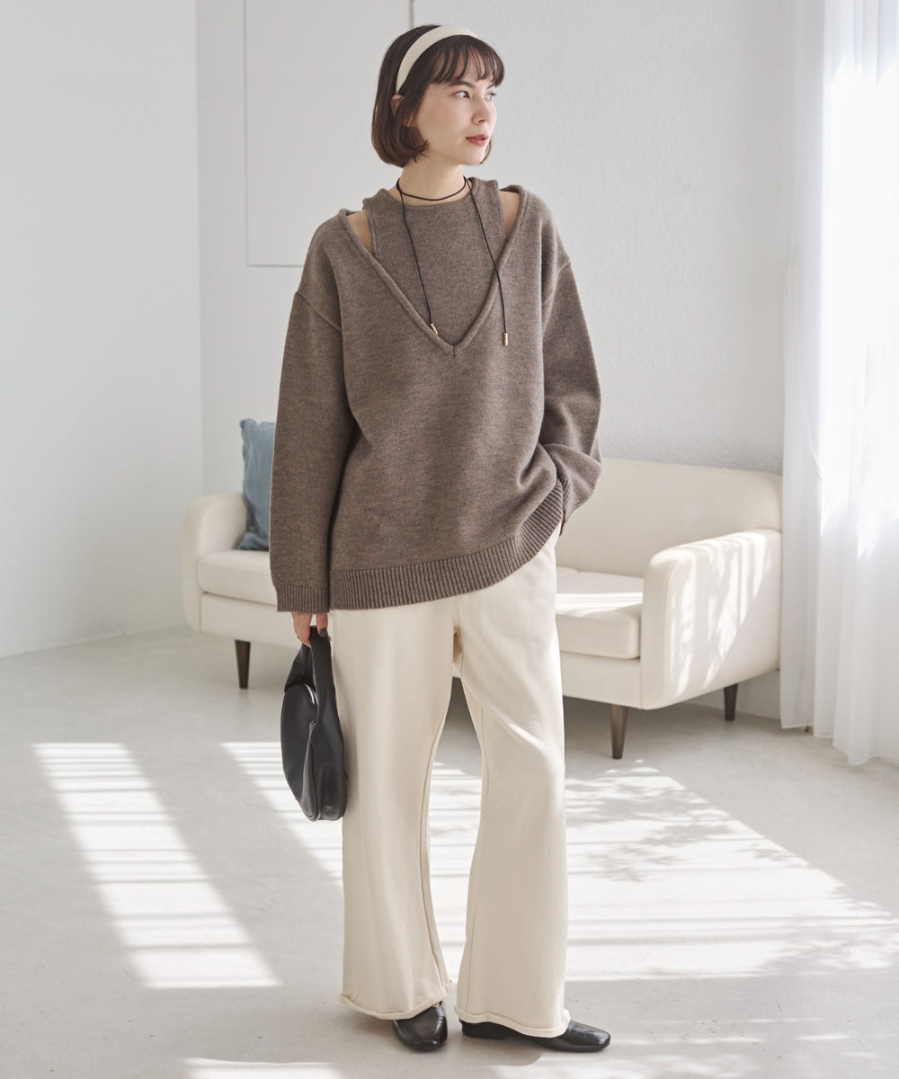 ワイドスウェットパンツ