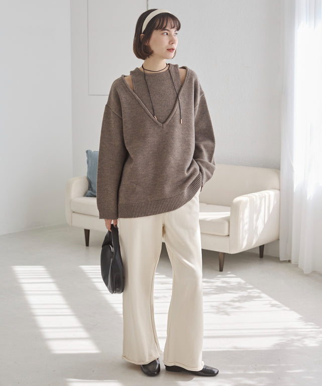 ワイドスウェットパンツ