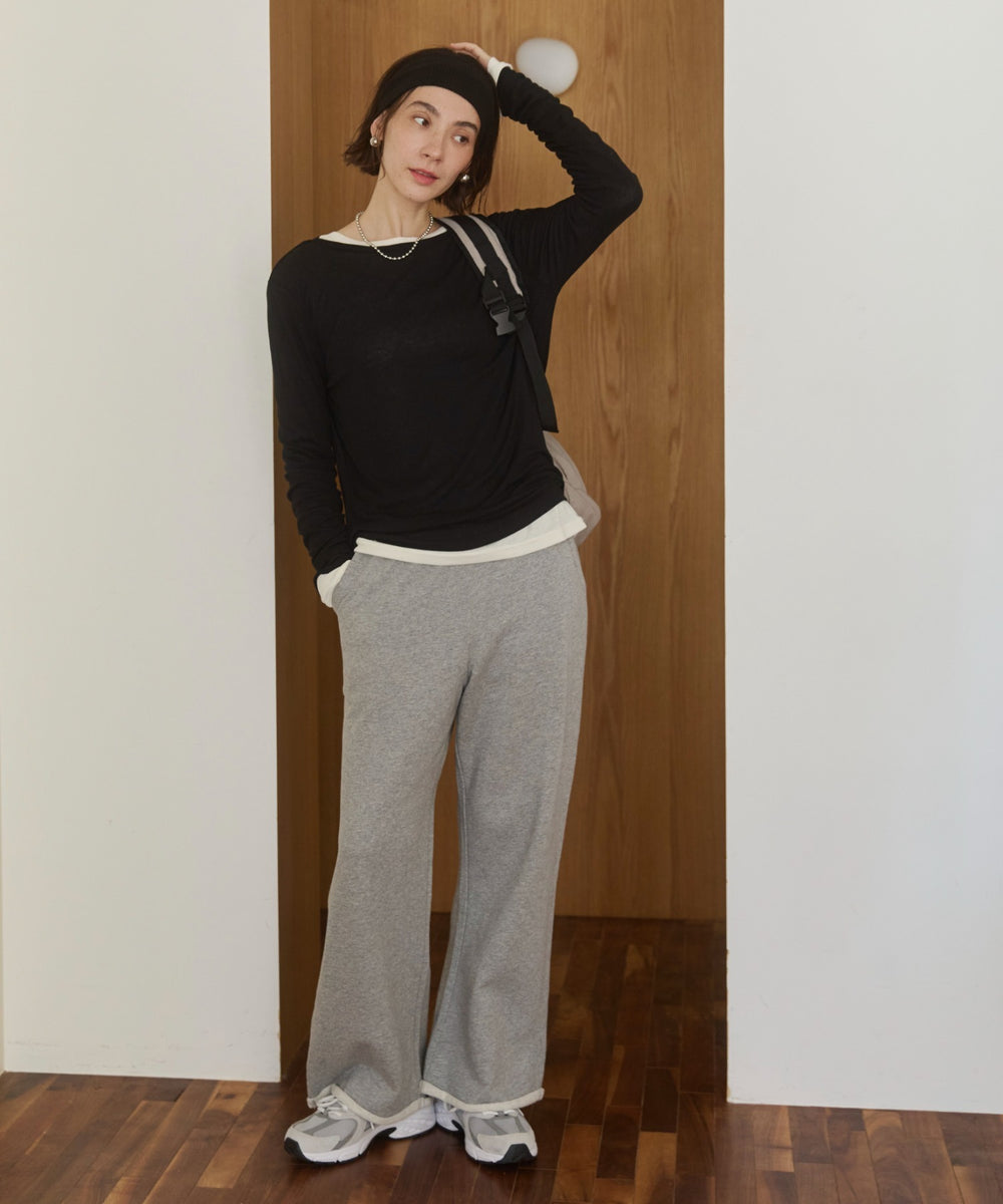ワイドスウェットパンツ