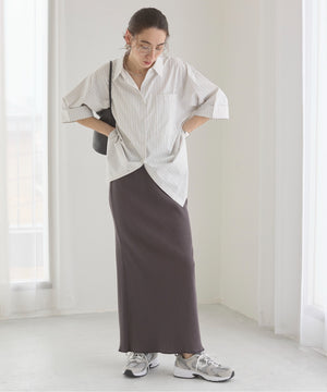 リブマーメイドスカート