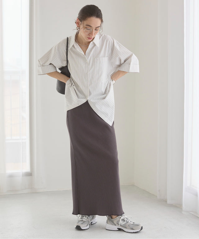 リブマーメイドスカート