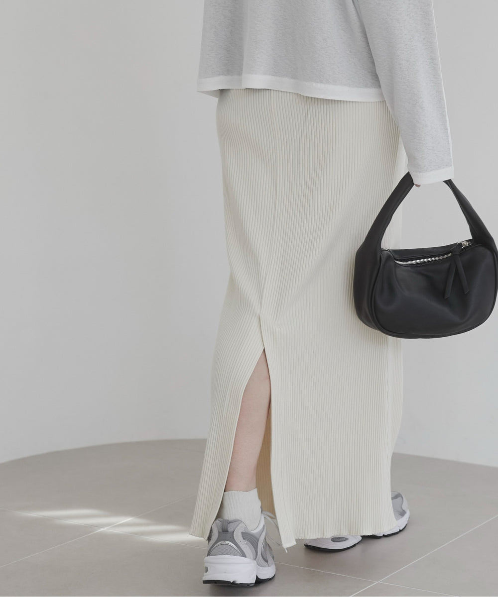 リブマーメイドスカート