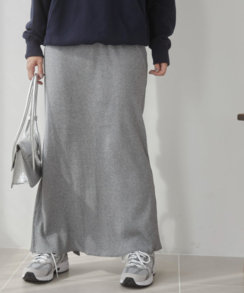リブマーメイドスカート