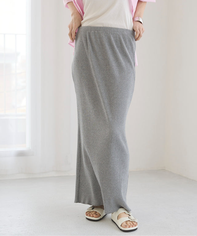 リブマーメイドスカート