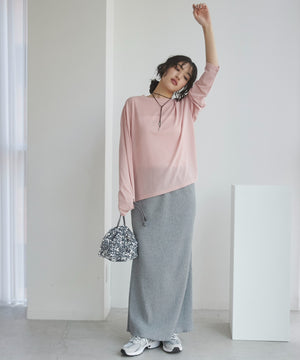 リブマーメイドスカート