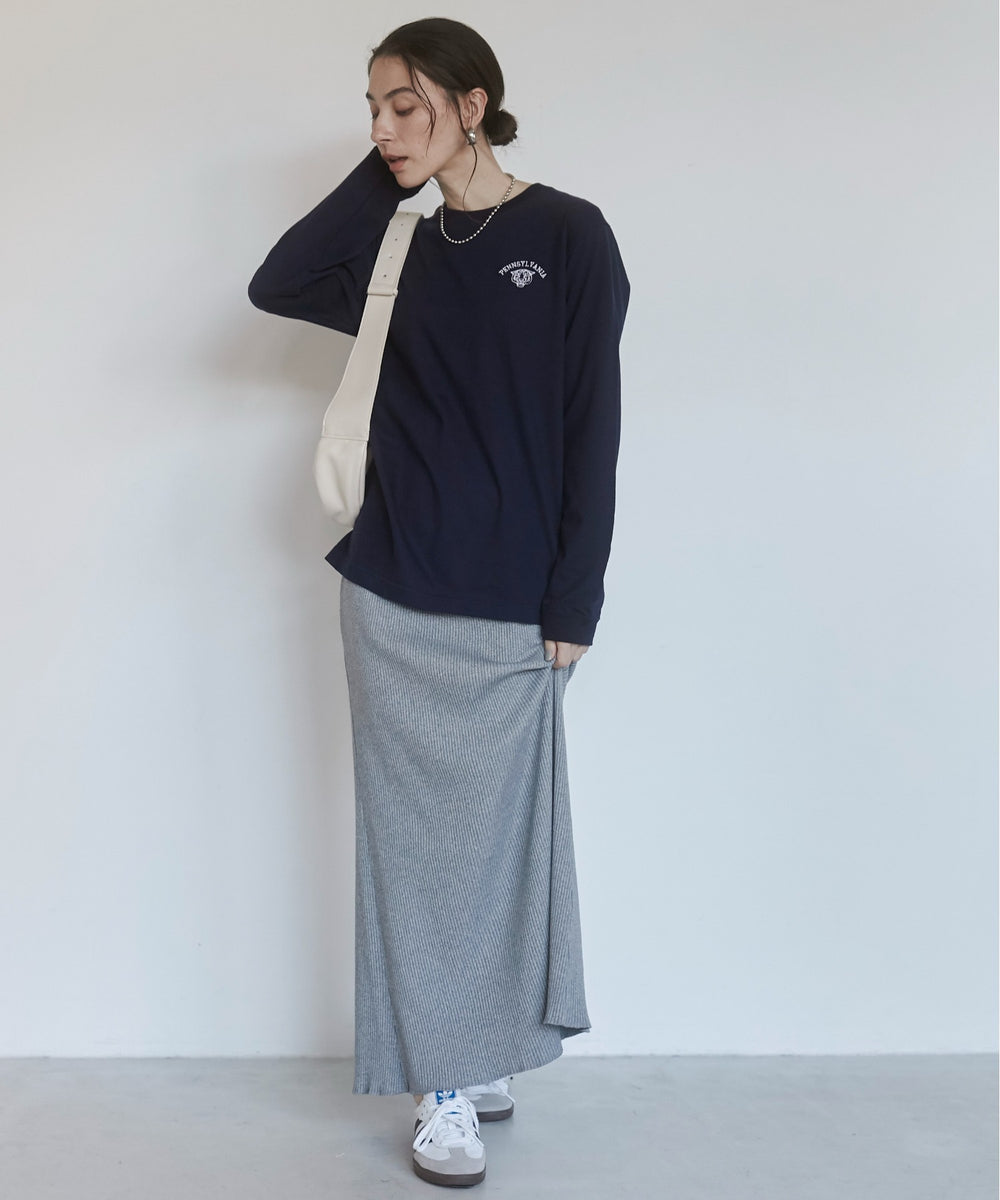 リブマーメイドスカート