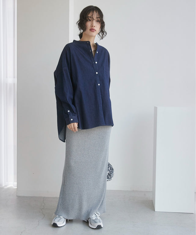 リブマーメイドスカート