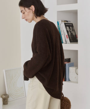 オーバーサイズVネックカーディガン