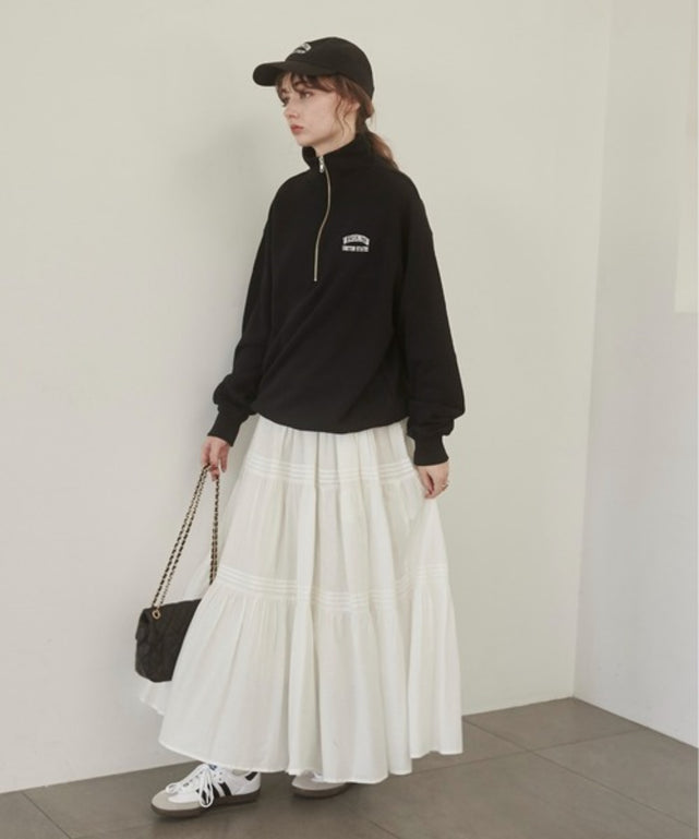 ワンポイントプルオーバー ワンポイント刺繍ハーフZIPスウェットプルオーバー – WEGO ONLINE STORE