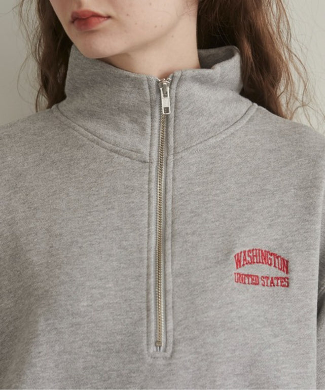 ワンポイント刺繍ハーフZIPスウェットプルオーバー – WEGO ONLINE STORE