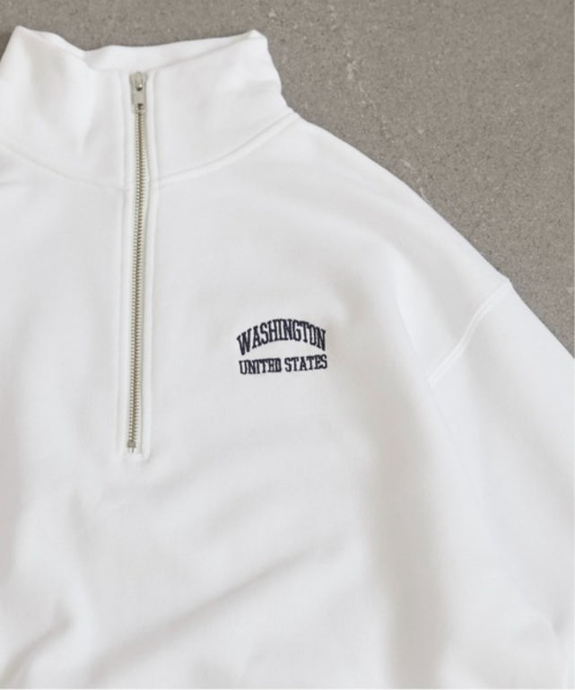 ワンポイント刺繍ハーフZIPスウェットプルオーバー – WEGO ONLINE STORE