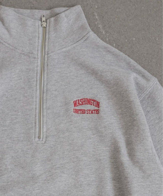 ワンポイント刺繍ハーフZIPスウェットプルオーバー – WEGO ONLINE STORE