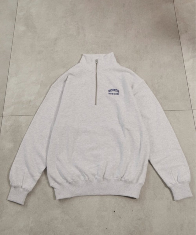 ワンポイント刺繍ハーフZIPスウェットプルオーバー – WEGO ONLINE STORE