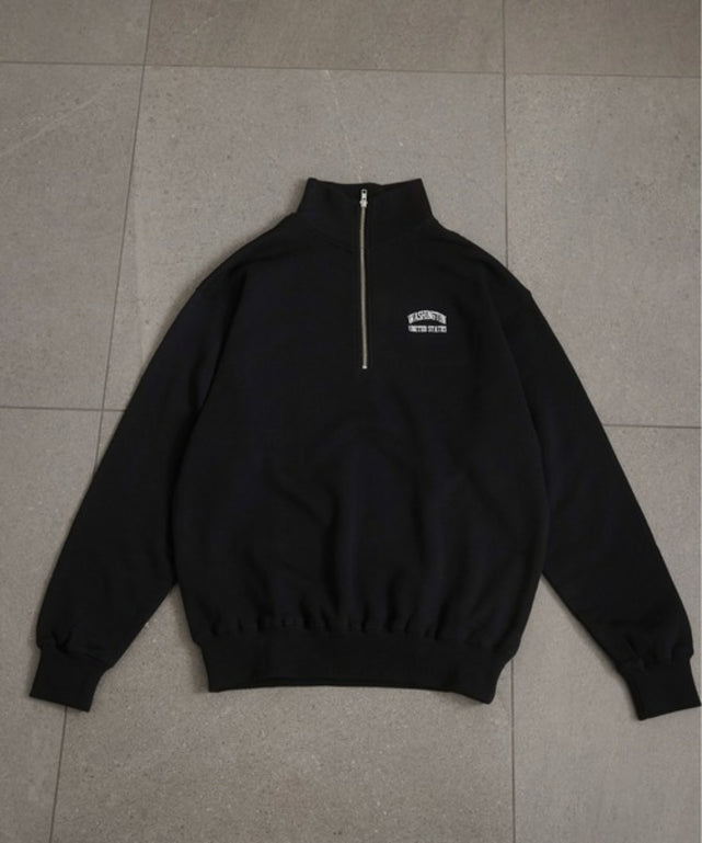 ワンポイント刺繍ハーフZIPスウェットプルオーバー – WEGO ONLINE STORE