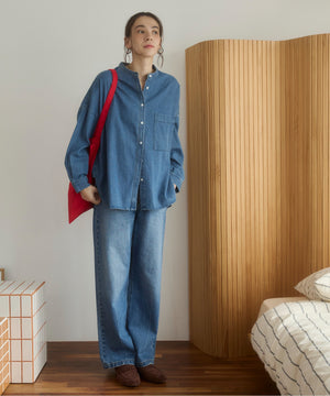 オーバーサイズデニムシャツ