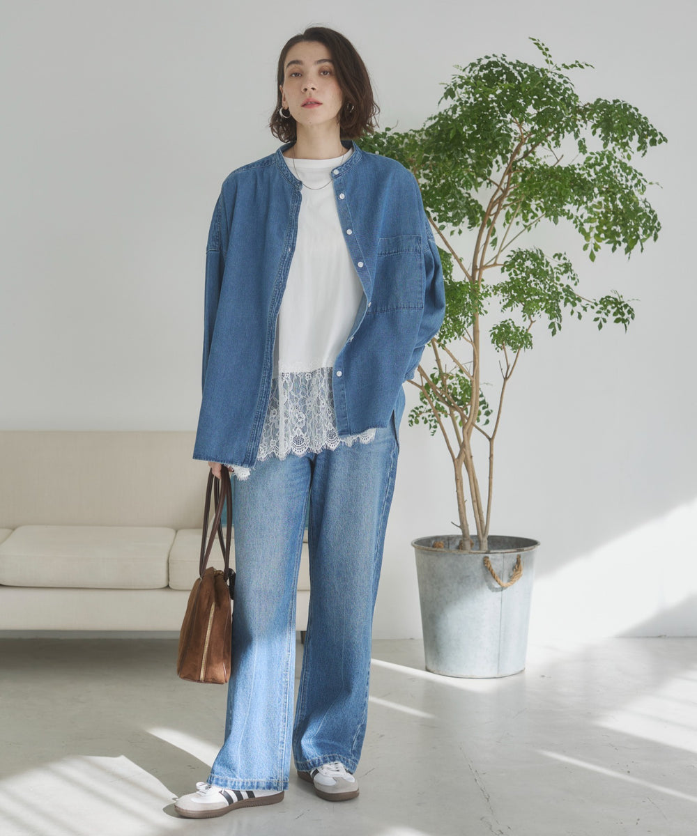オーバーサイズデニムシャツ