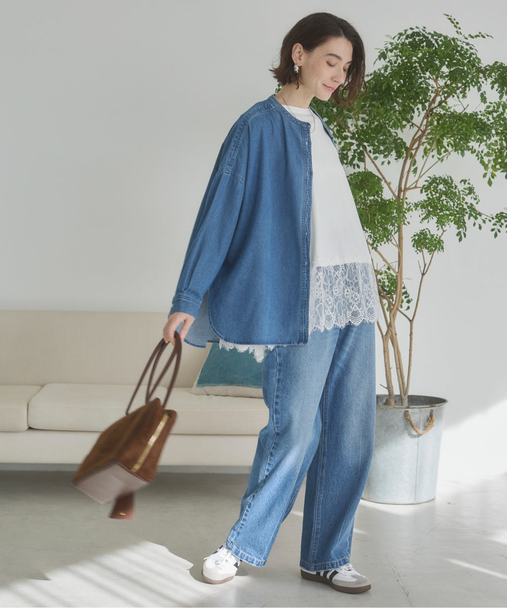 オーバーサイズデニムシャツ