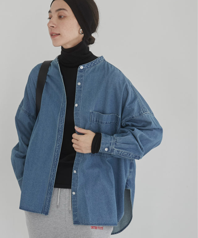 オーバーサイズデニムシャツ