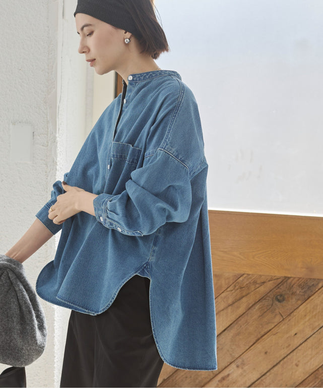 オーバーサイズデニムシャツ