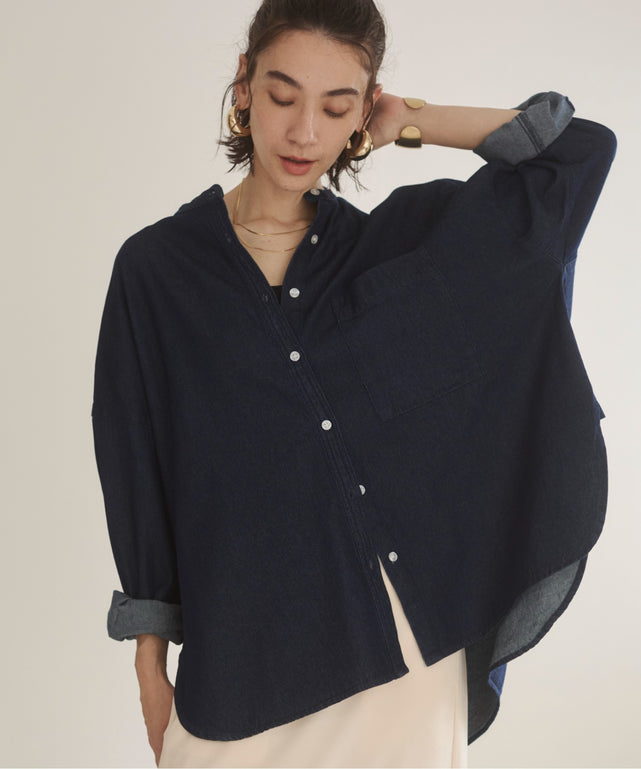 オーバーサイズデニムシャツ