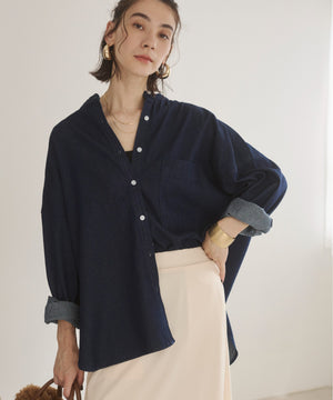 オーバーサイズデニムシャツ