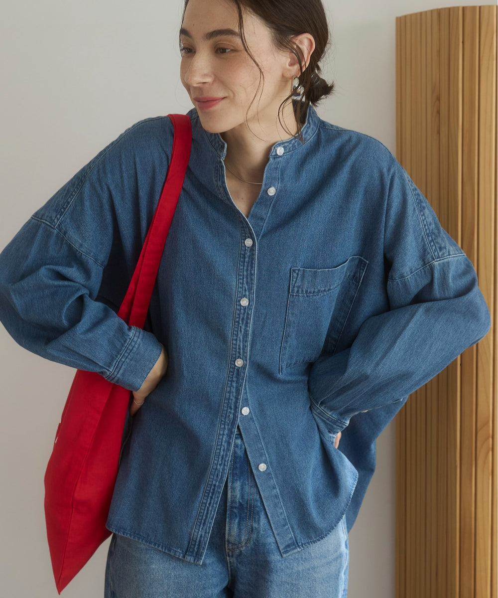 オーバーサイズデニムシャツ
