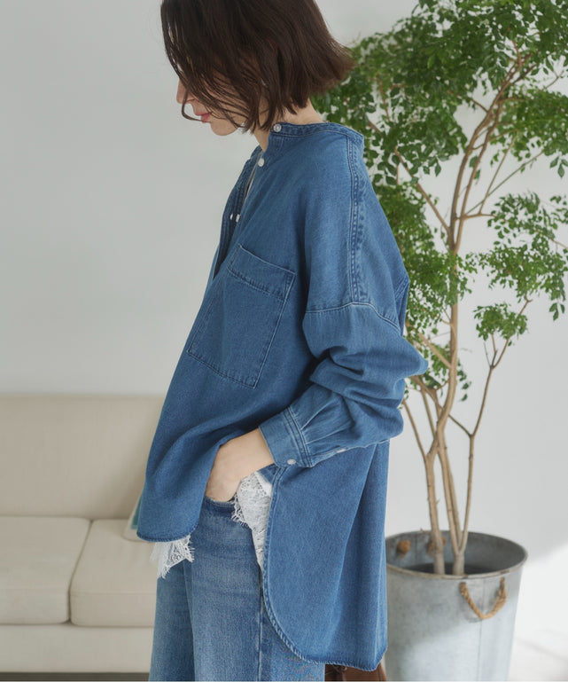 オーバーサイズデニムシャツ