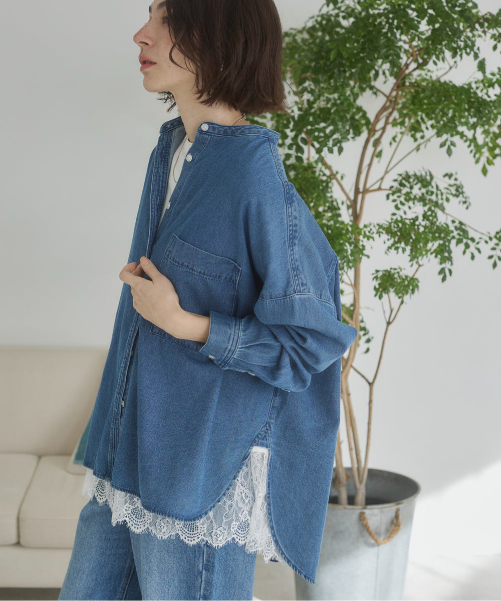 オーバーサイズデニムシャツ