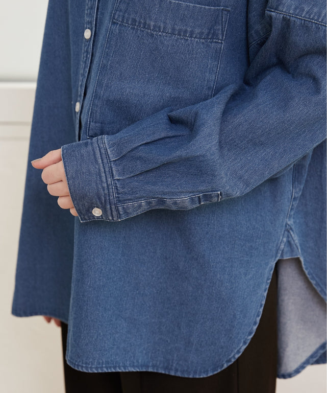 オーバーサイズデニムシャツ