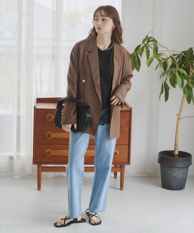 リネンライクジャケット