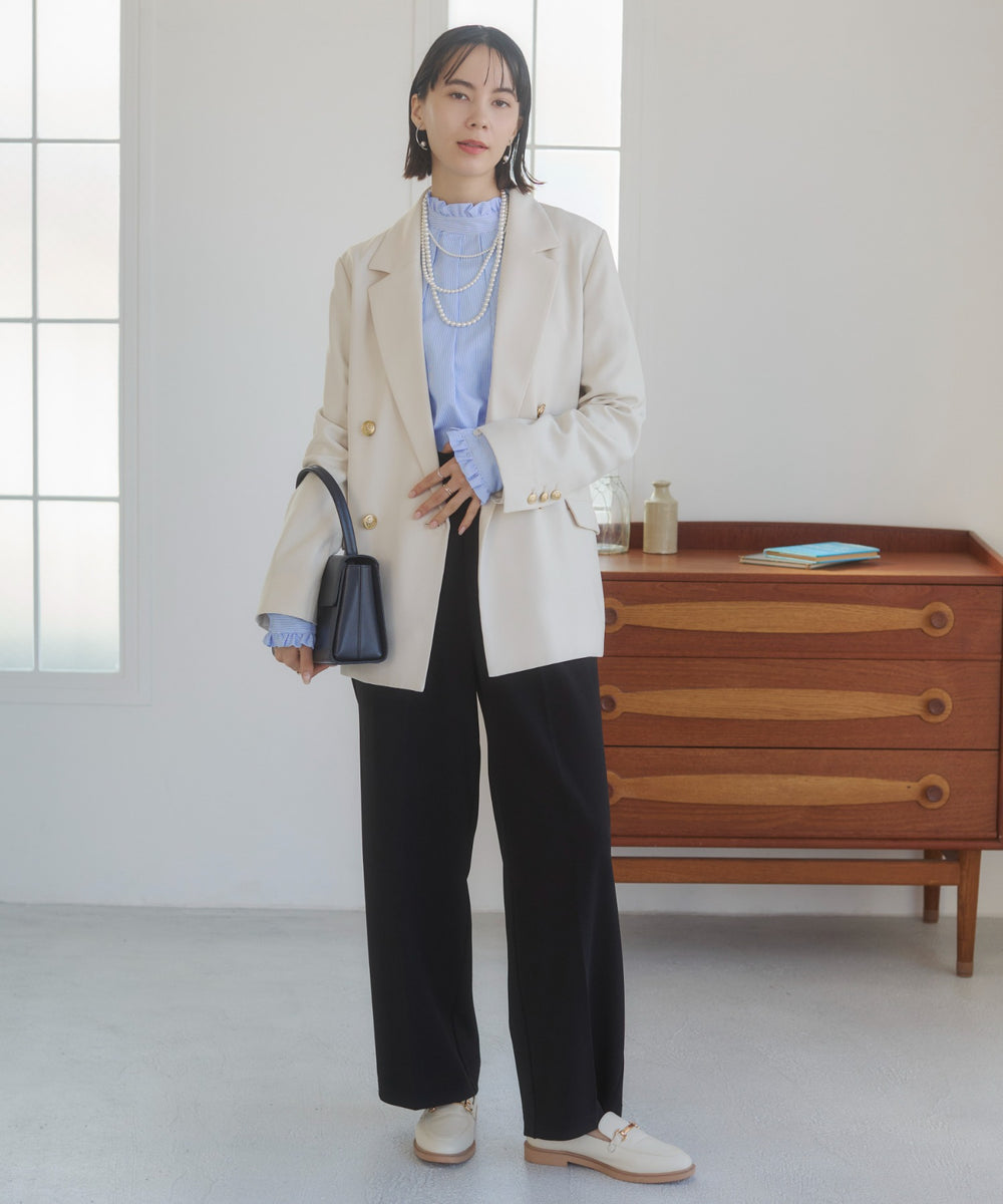 金ボタンダブルブレザージャケット