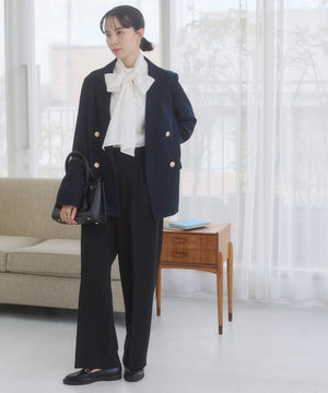 金ボタンダブルブレザージャケット