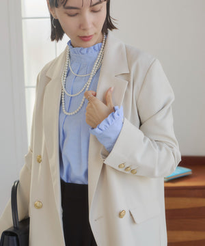 金ボタンダブルブレザージャケット