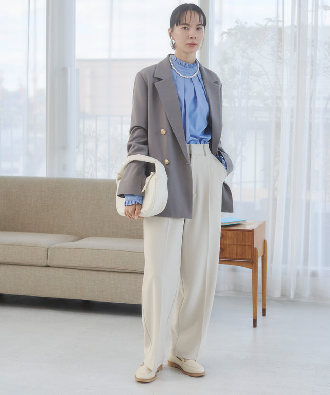 金ボタンダブルブレザージャケット