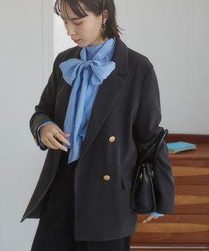 金ボタンダブルブレザージャケット