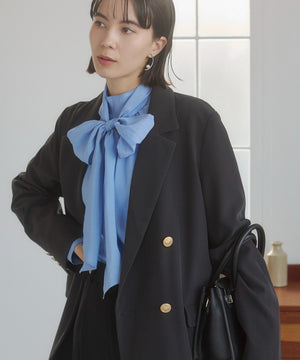 金ボタンダブルブレザージャケット