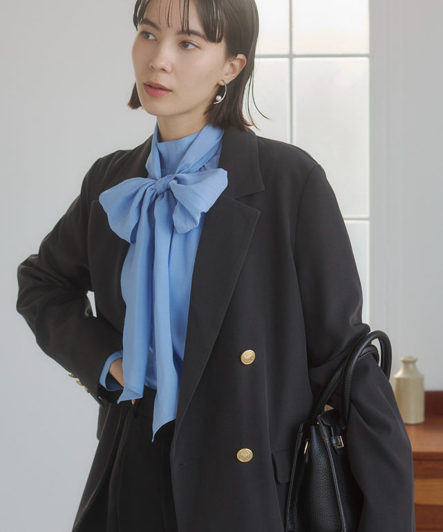 金ボタンダブルブレザージャケット