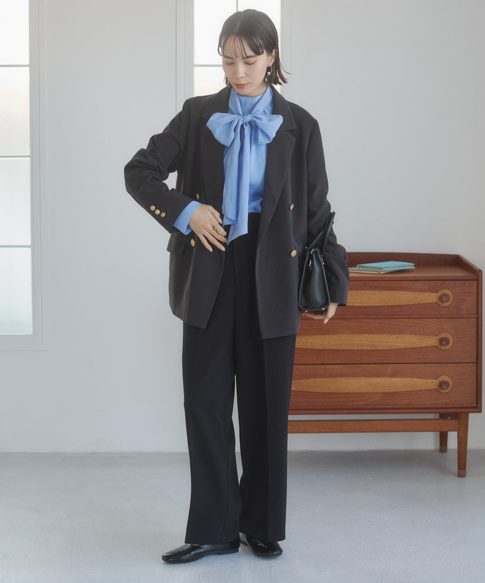 金ボタンダブルブレザージャケット