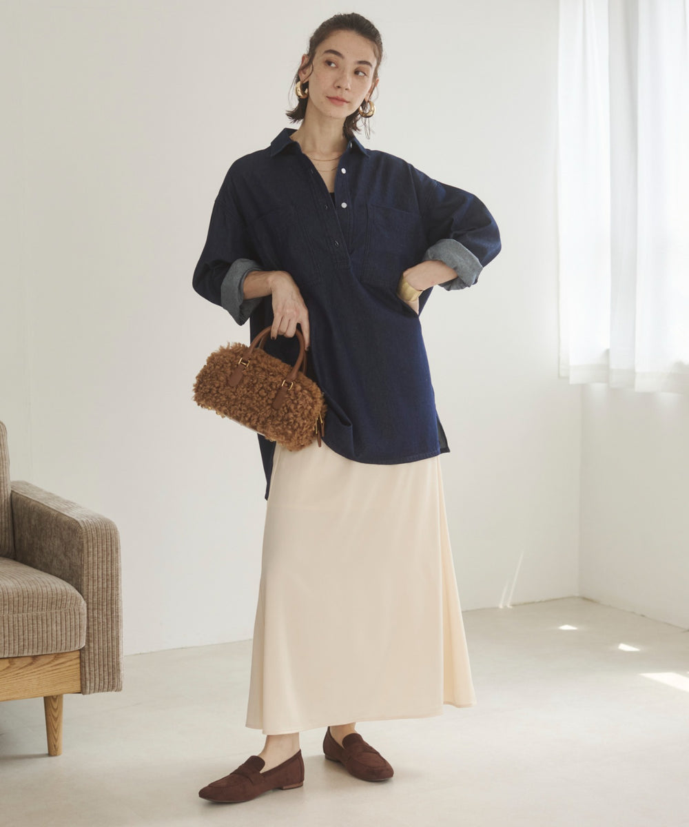 デニムチュニックシャツ