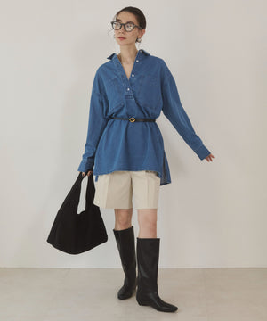 デニムチュニックシャツ