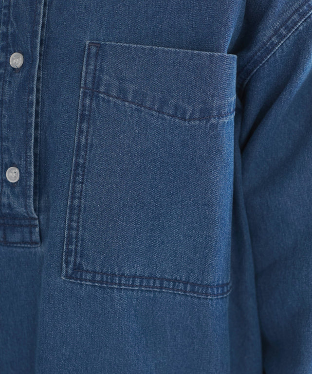 デニムチュニックシャツ