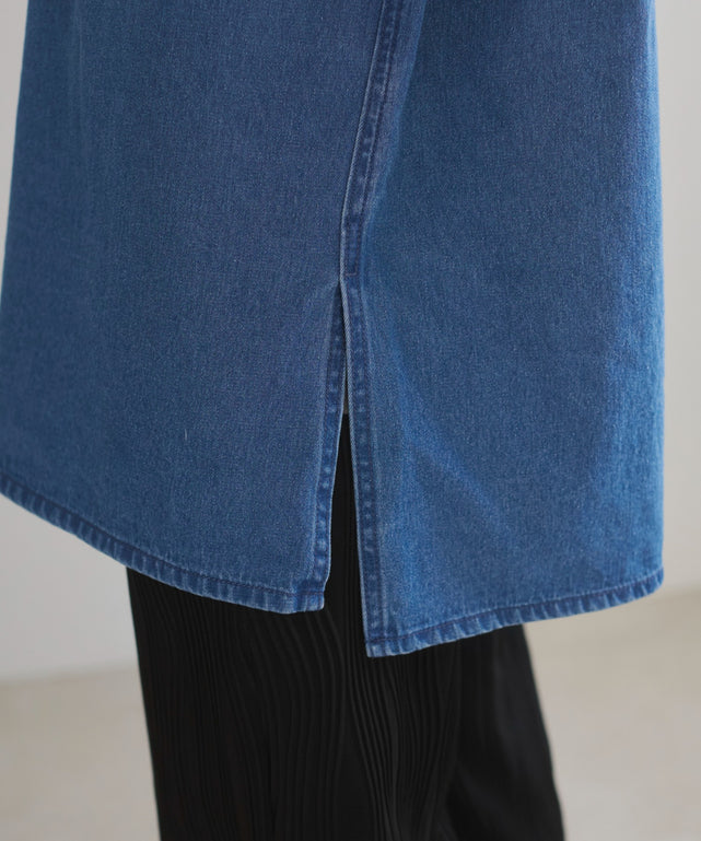 デニムチュニックシャツ