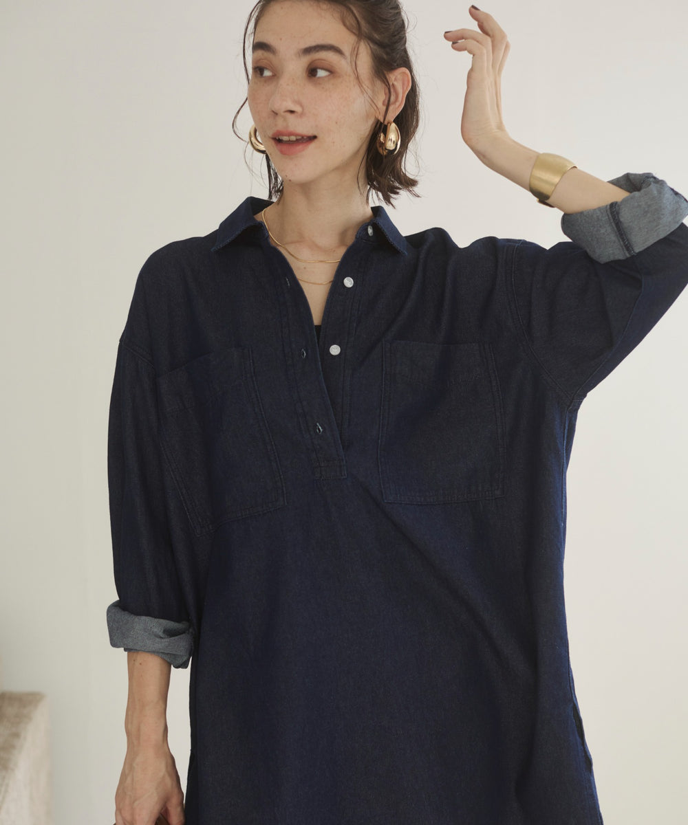 デニムチュニックシャツ