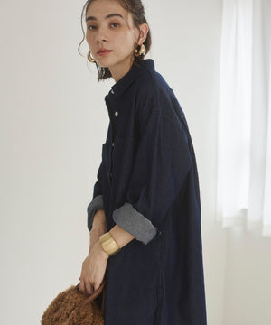 デニムチュニックシャツ